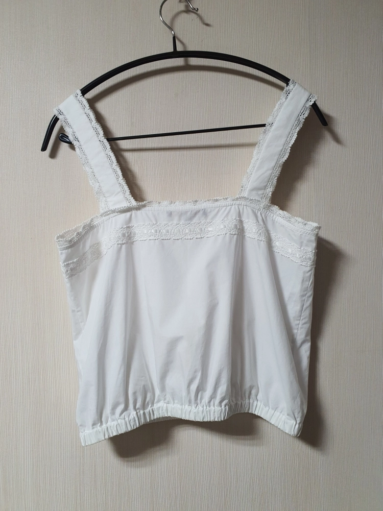 마쥬 maje 레이스 디테일 크롭 뷔스티에 블라우스 탑 1 사이즈 26ss 정품 이미지