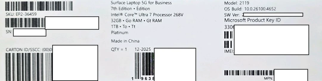 [미개봉] Microsoft 서피스 랩탑7 13.8 Ultra7 5G, 램 32G, SSD 1TB 이미지