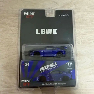 미니지티 34 닛산 GTR 캔디블루 LBWK 리버티워크 핫휠 이미지