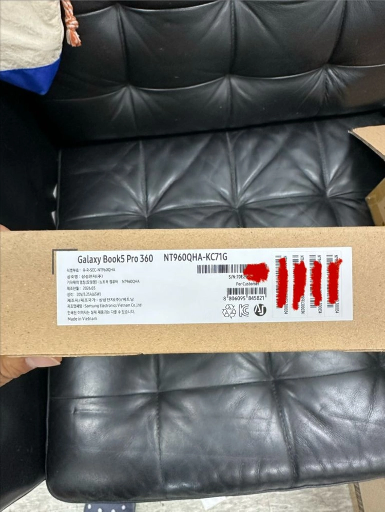 갤럭시북5프로 360(16인치/coreUltra7/512G/16G) 이미지