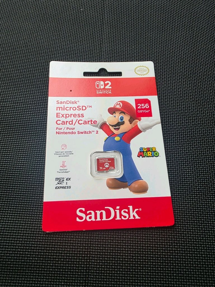 닌텐도 스위치2 샌디스크 256gb sd카드 미개봉 이미지