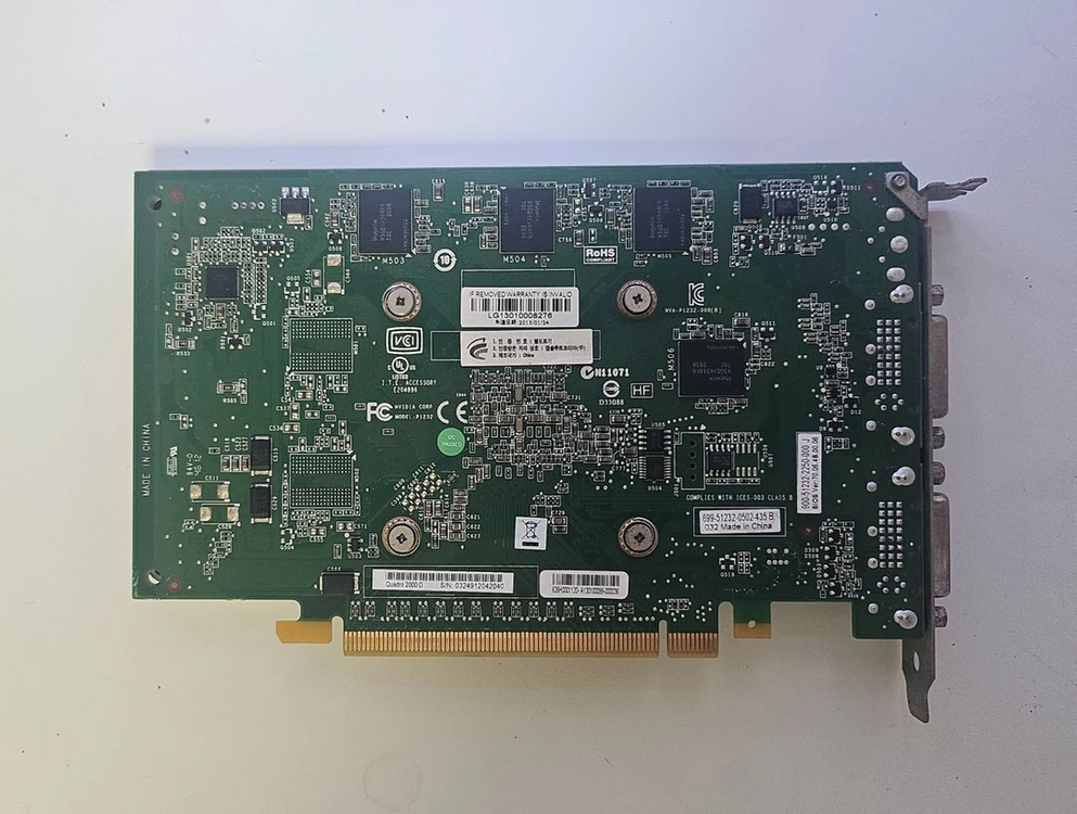 NVIDIA 쿼드로 2000D 그래픽카드 이미지
