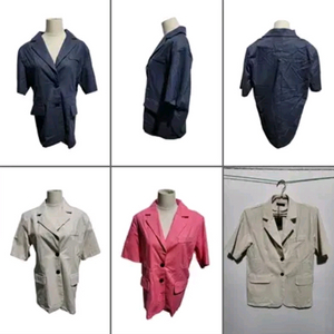 린넨자켓 반팔자켓 루즈핏 오버핏 캐주얼 오피스룩 이미지