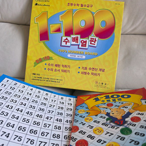 1-100 수배열판 교구 이미지