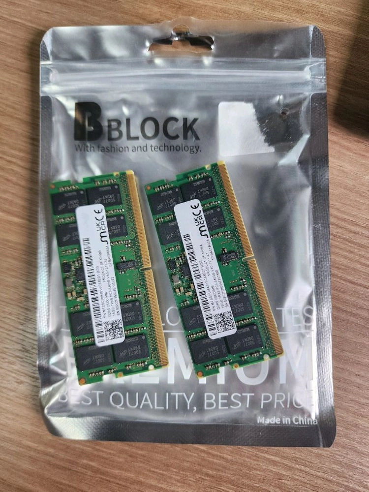 노트북 메모리 DDR5 16GB+16GB 2개 세트 이미지