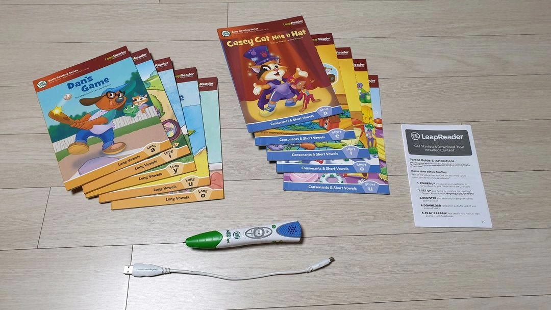 LeapFrog LeapReader System learn-to read 10book Mega Pack ,Green 이미지