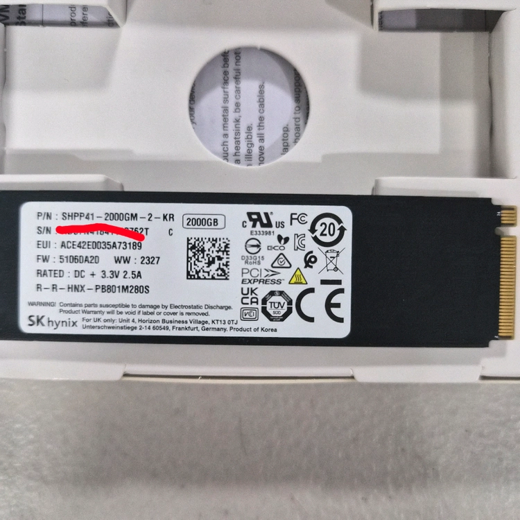 PLATINUM P41 NVMe SSD 2TB 이미지