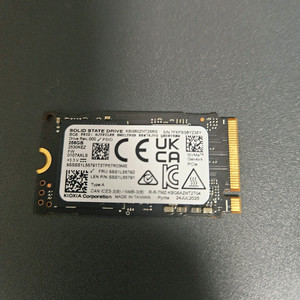 키오시아pcie4x4 M.2 NVMe 2242 SSD 256gb 이미지