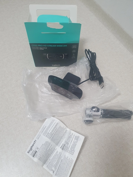 로지텍 웹캠 c922 pro 이미지
