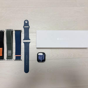 애플워치10 (GPS, 46mm, 실버) 이미지
