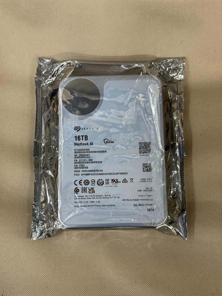 Seagate SkyHawk AI 16TB CCTV HDD NAS 하드디스크 이미지