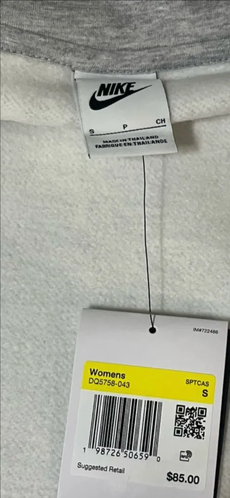 나이키 여성 후드집업 S 오버핏 새상품 이미지