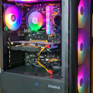 게이밍 컴퓨터 cpu i5-9400f 그래픽카드 gtx 1060 3g ddr4 16g 이미지