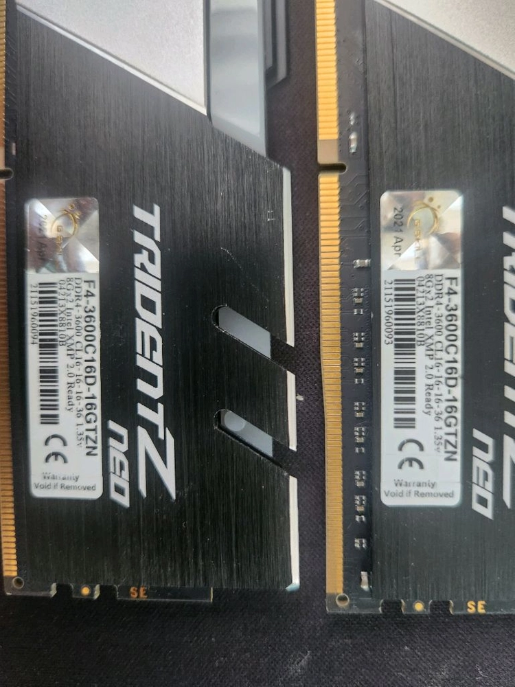 지스킬 트라이던트 ddr4 램 3600 16,삼성 980프로 1테라ssd 이미지