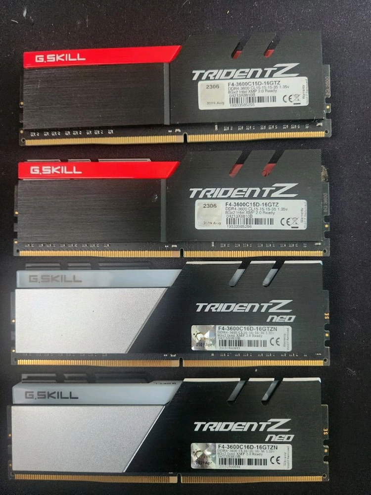 지스킬 트라이던트 ddr4 램 3600 16,삼성 980프로 1테라ssd 이미지