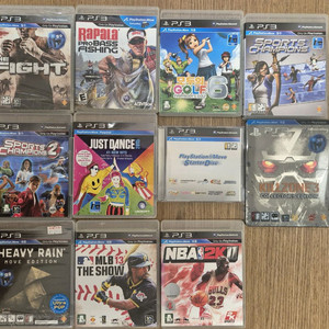 플스3(PS3) 무브게임 11종 판매합니다. 이미지