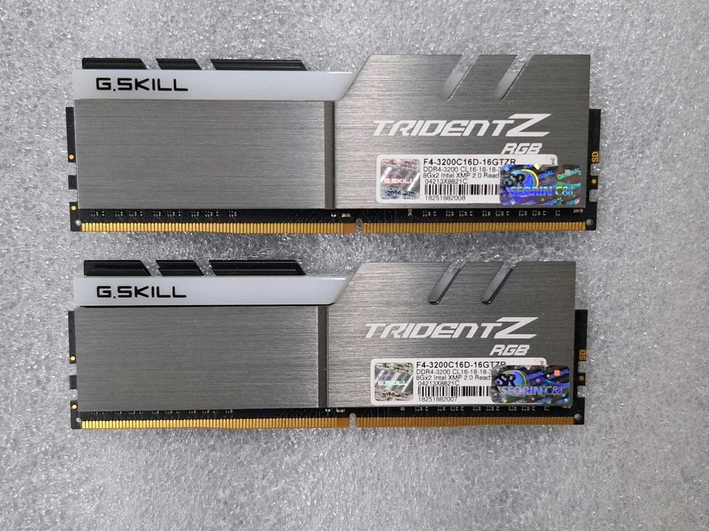 컴퓨터 지스킬 메모리 TRIDENT Z DDR4 3200 16GB (8GB두개) 이미지