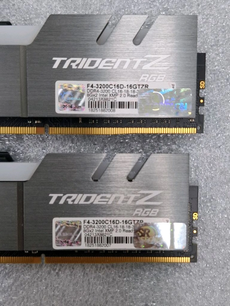 컴퓨터 지스킬 메모리 TRIDENT Z DDR4 3200 16GB (8GB두개) 이미지