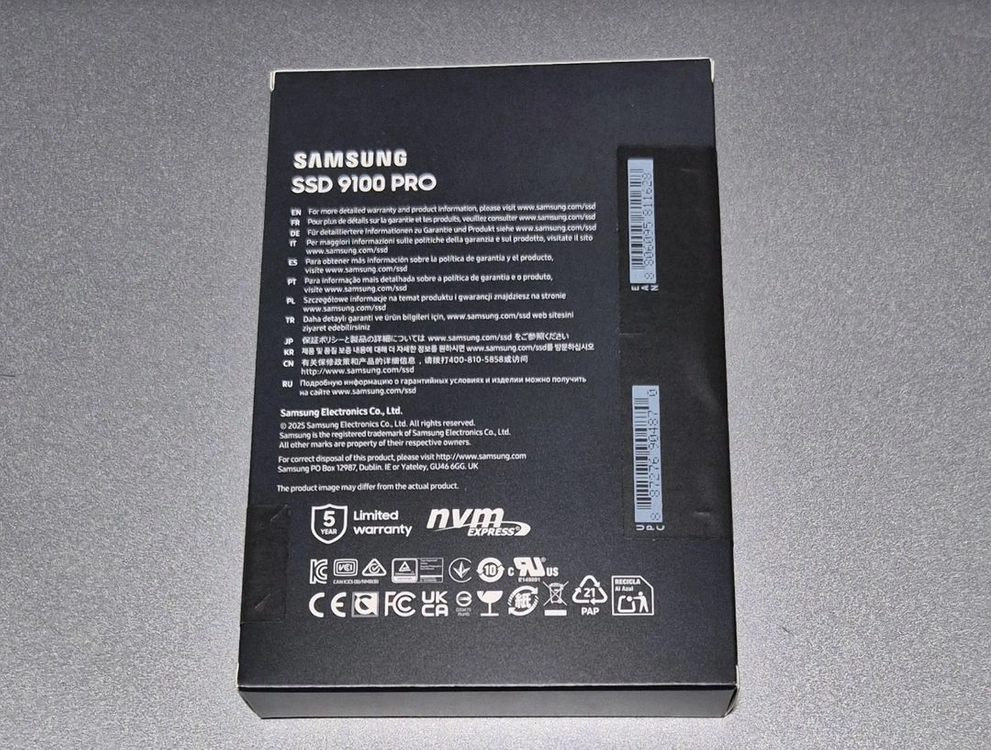 삼성 9100 PRO M.2 NVMe SSD 1TB 미개봉 국내정품 2개 예약건 이미지