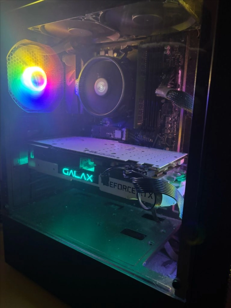 게이밍 컴퓨터 풀세트 사진구성 그대로 (pc,데스크탑) 이미지