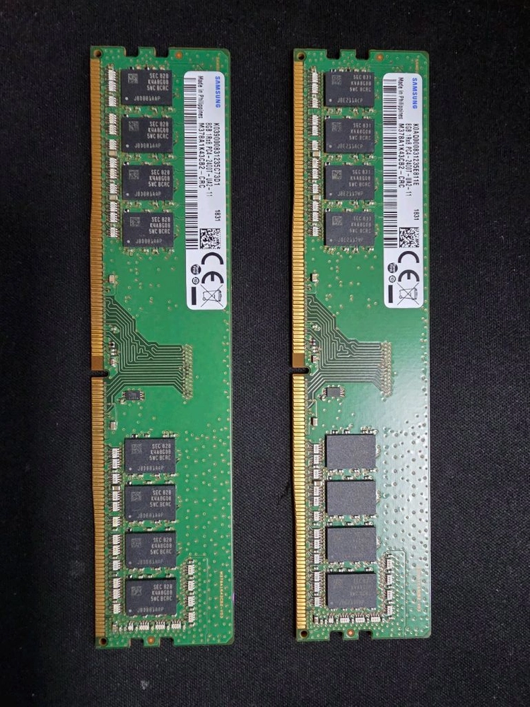 삼성 DDR4 2400T 데스크탑 램 8GB x2개 (총 16GB) 이미지
