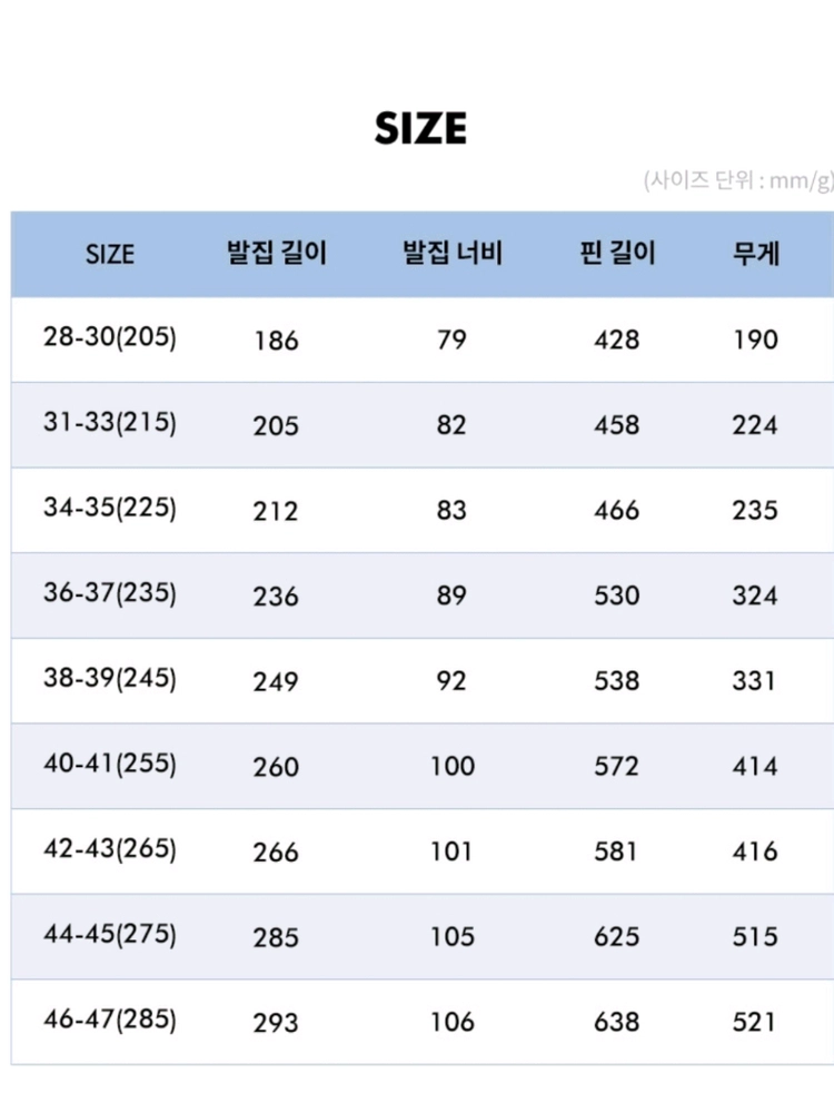 아레나 롱핀 오리발 이미지