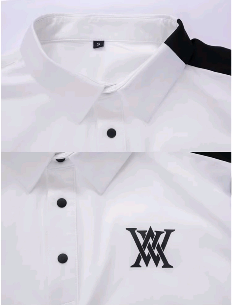 어뉴 반팔 카라티셔츠 2종 블랙, 화이트 XL팝니다 ANEW 골프 이미지