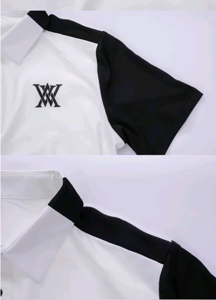 어뉴 반팔 카라티셔츠 2종 블랙, 화이트 XL팝니다 ANEW 골프 이미지