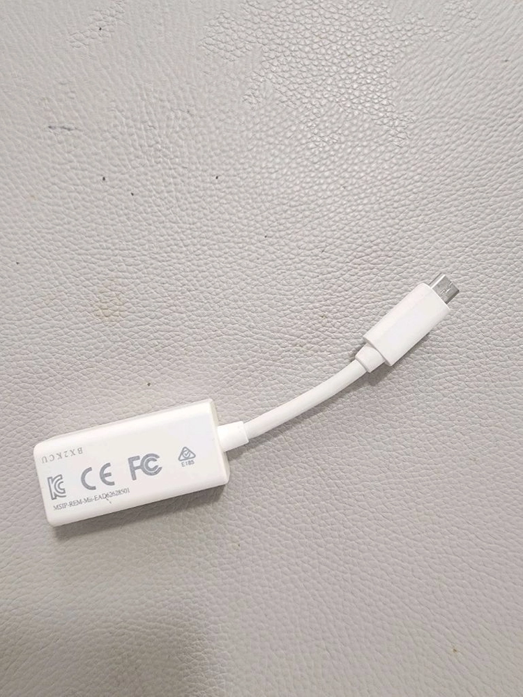 LG USB- 5핀 유선 인터넷 어댑터(LG정품) LG 그램 랜젠더 이더넷 인터넷 아답터 유선랜 케이블 5핀 이미지