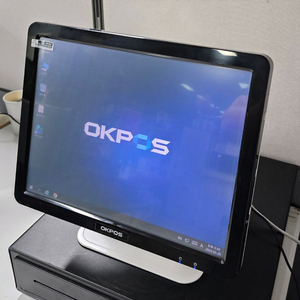 OKPOS제드5S 중고포스기 주문배달POS 터치모니터 벽걸이가능 이미지