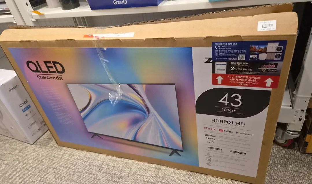 제노스 QLED TV CO430MTQD 108cm (43인치) 박스개봉품 택포 이미지