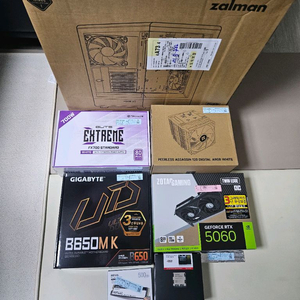 (미개봉)라이젠7500X3D 램16 조텍RTX5060 공랭본체!~ 이미지