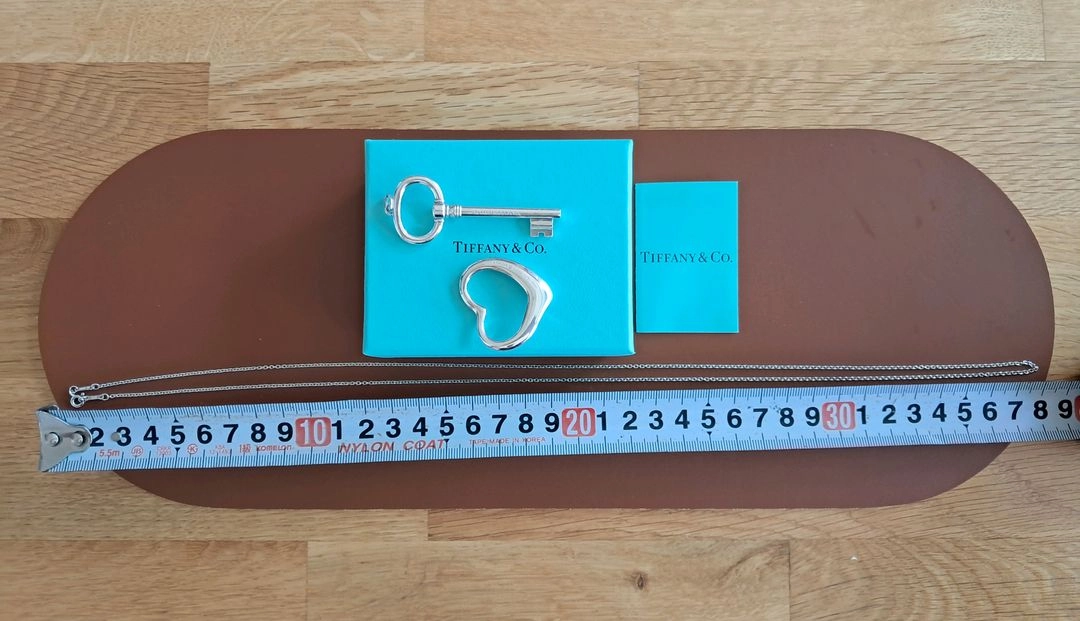 티파니 실번 롱체인 1종, 펜던트 2종 일괄 이미지