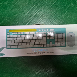 TGC MK320 민트 유선 키보드 마우스 세트 이미지