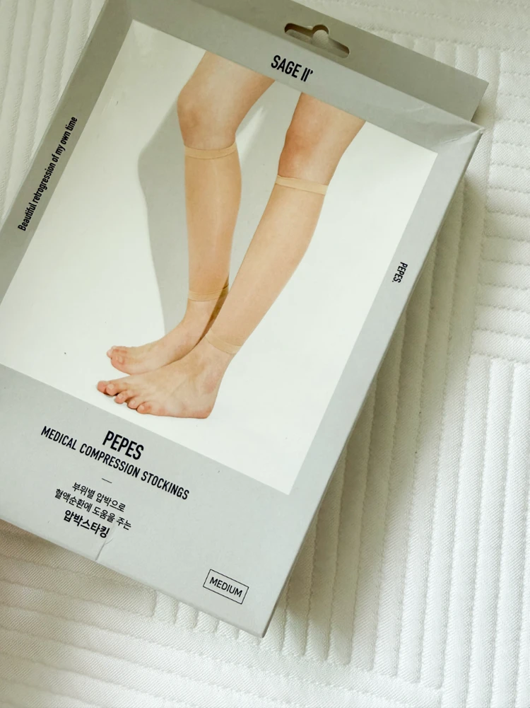 새상품 SAGE II PEPES 의료용 종아리 압박스타킹 M 이미지