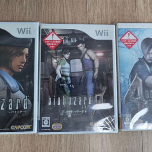 닌텐도 wii 바이오하자드 일본판 시리즈 일괄 이미지