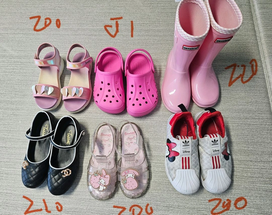 여아 크록스 장화 샌들 200~220 일괄 택포2만 이미지
