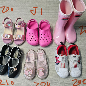 여아 크록스 장화 샌들 200~220 일괄 택포2만 이미지
