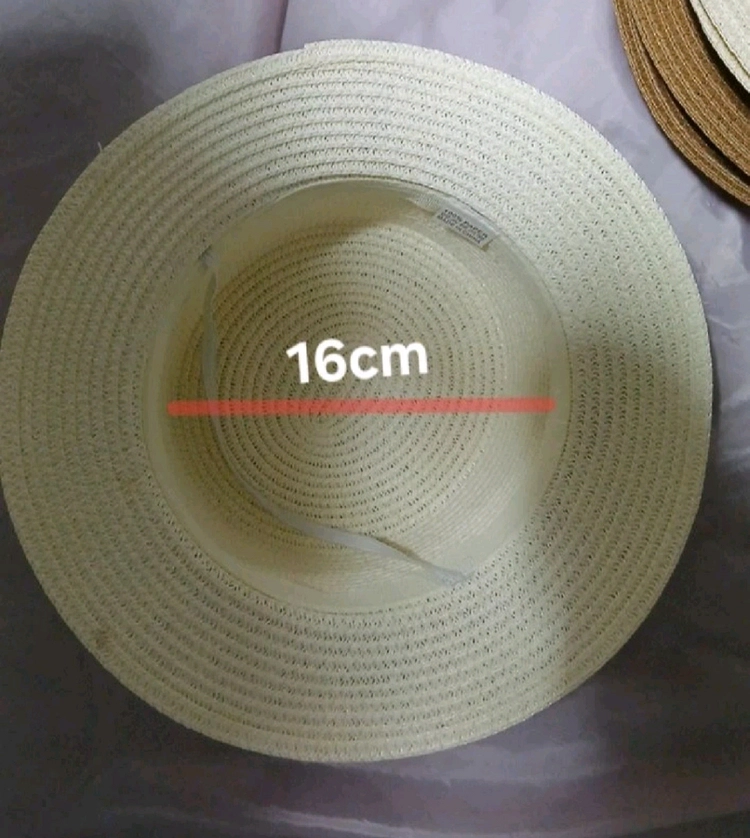 리본 포인트 페이퍼 밀짚 보터햇 이미지
