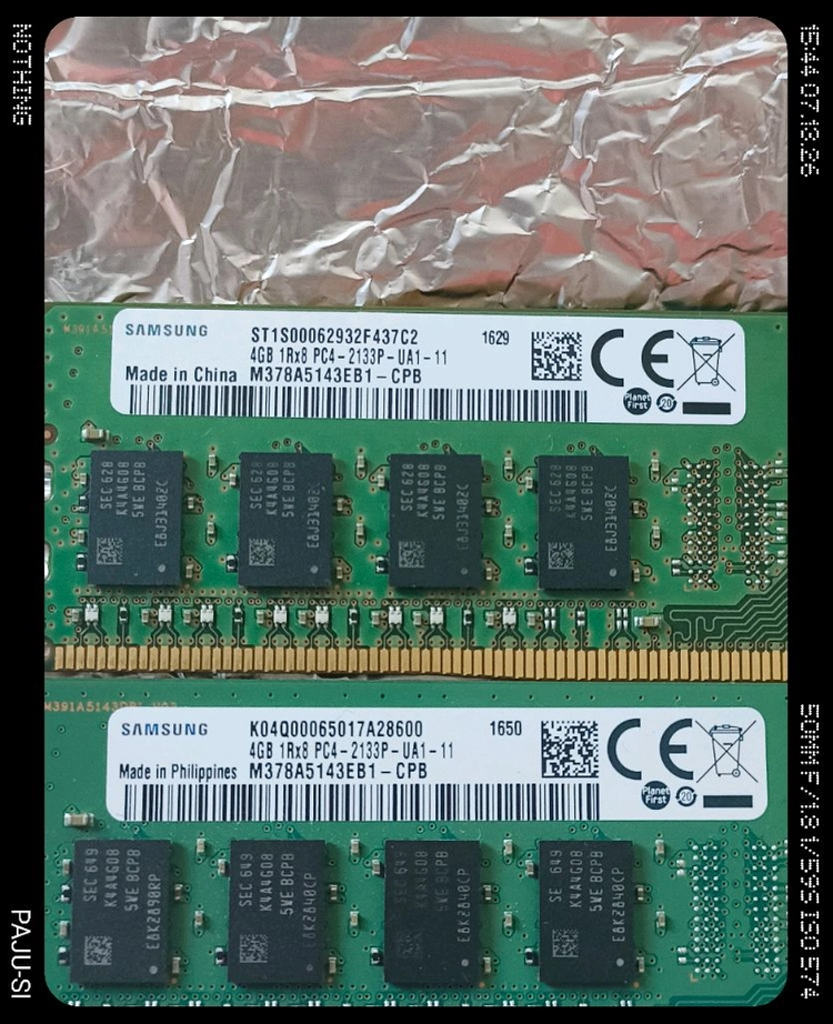 삼성 DDR4 2133 4GB 4개 세트 이미지