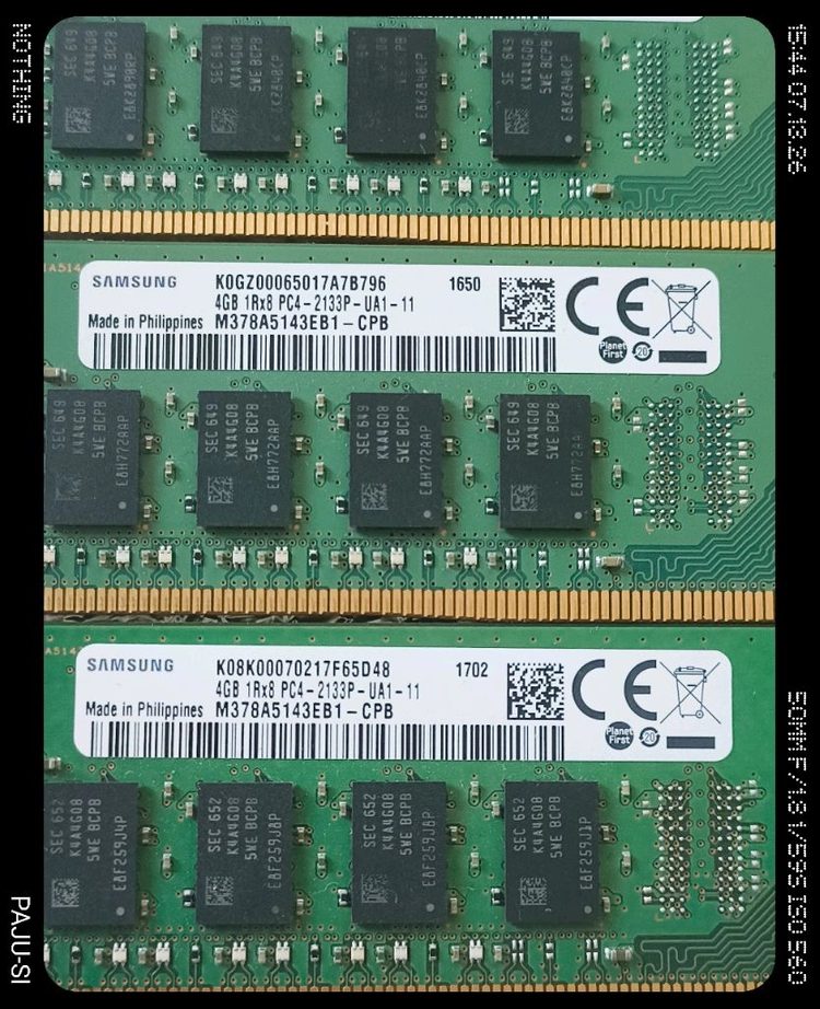 삼성 DDR4 2133 4GB 4개 세트 이미지