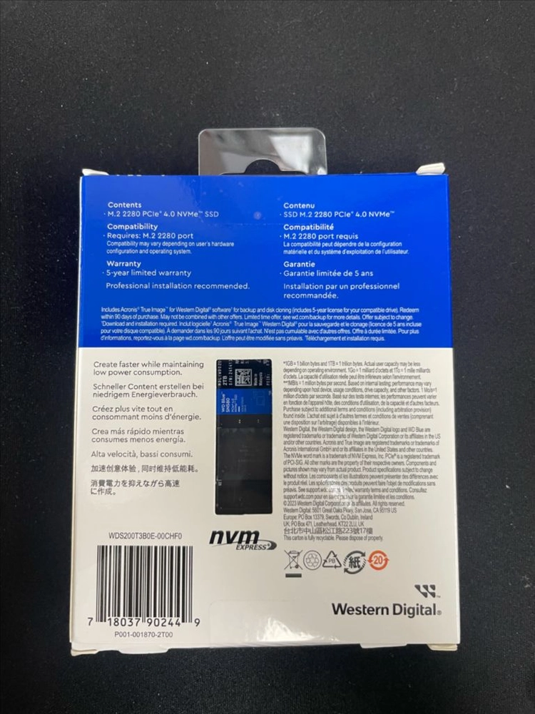 NVMe SSD 2TB 이미지