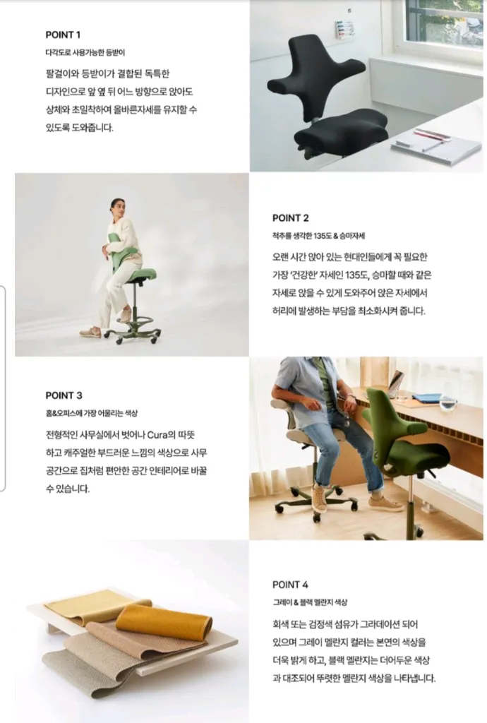 (에르고시스템) 하그카피스코 8020 의자 이미지