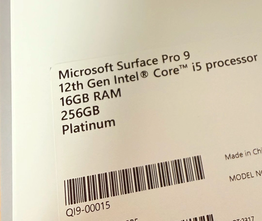 서피스프로9 I5 16기가 256GB WiFi 이미지