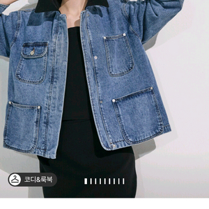 더 캐시미어 코듀로이 칼라 데님 워크 자켓 이미지