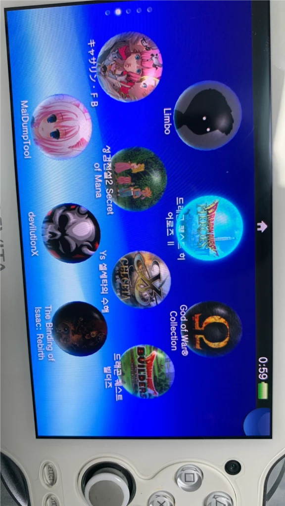 소니 PS비타 1세대 OLED 256GB 메모리 장착 팝니다 이미지