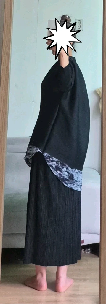 이세이미야케 플리츠플리즈 ISSEYMIYAKE 롱스컷+탱글한 일제 플리츠 탑 (핏 예술) 이미지