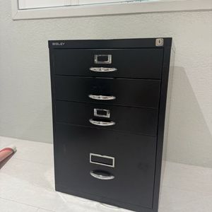 영국 오피스 BISLEY 비스레이 철제 수납함 블랙 이미지