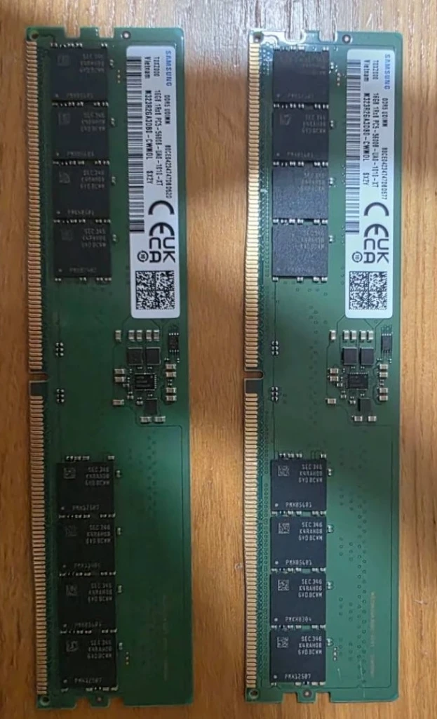 삼성 DDR5 PC5 5600 32GB(16GB2) 판매합니다. - 안심되는 중고거래