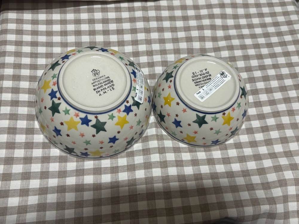 폴란드 별패턴 밥국그릇 이미지